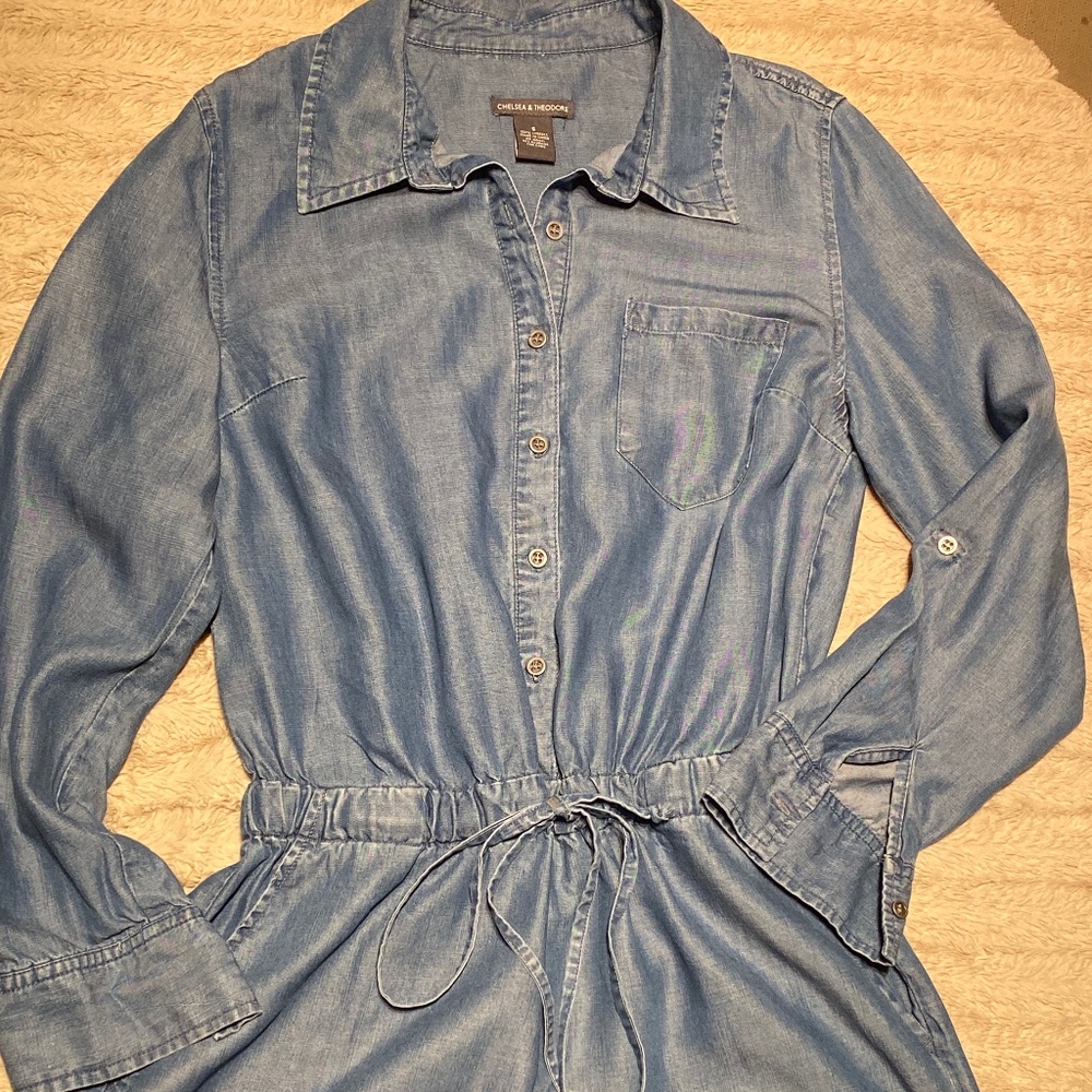 Chelsea & Theodore Denim Romper sz small